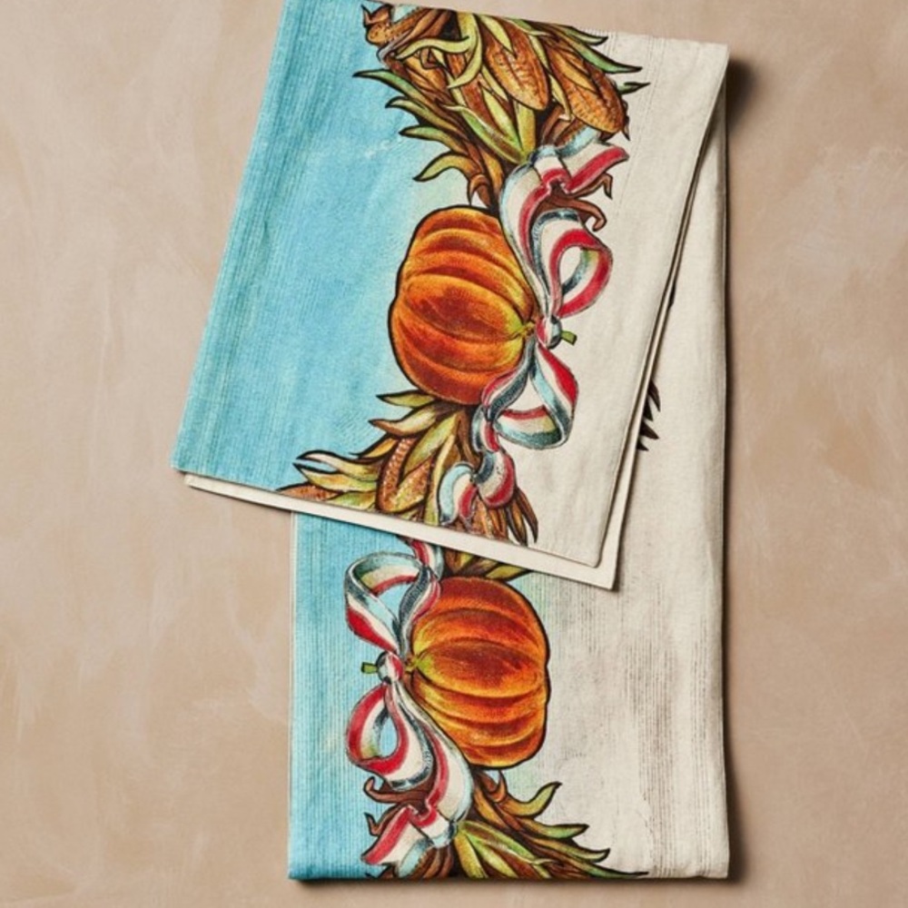 Elegant‎ Orange and Cream Table Linens for Dining